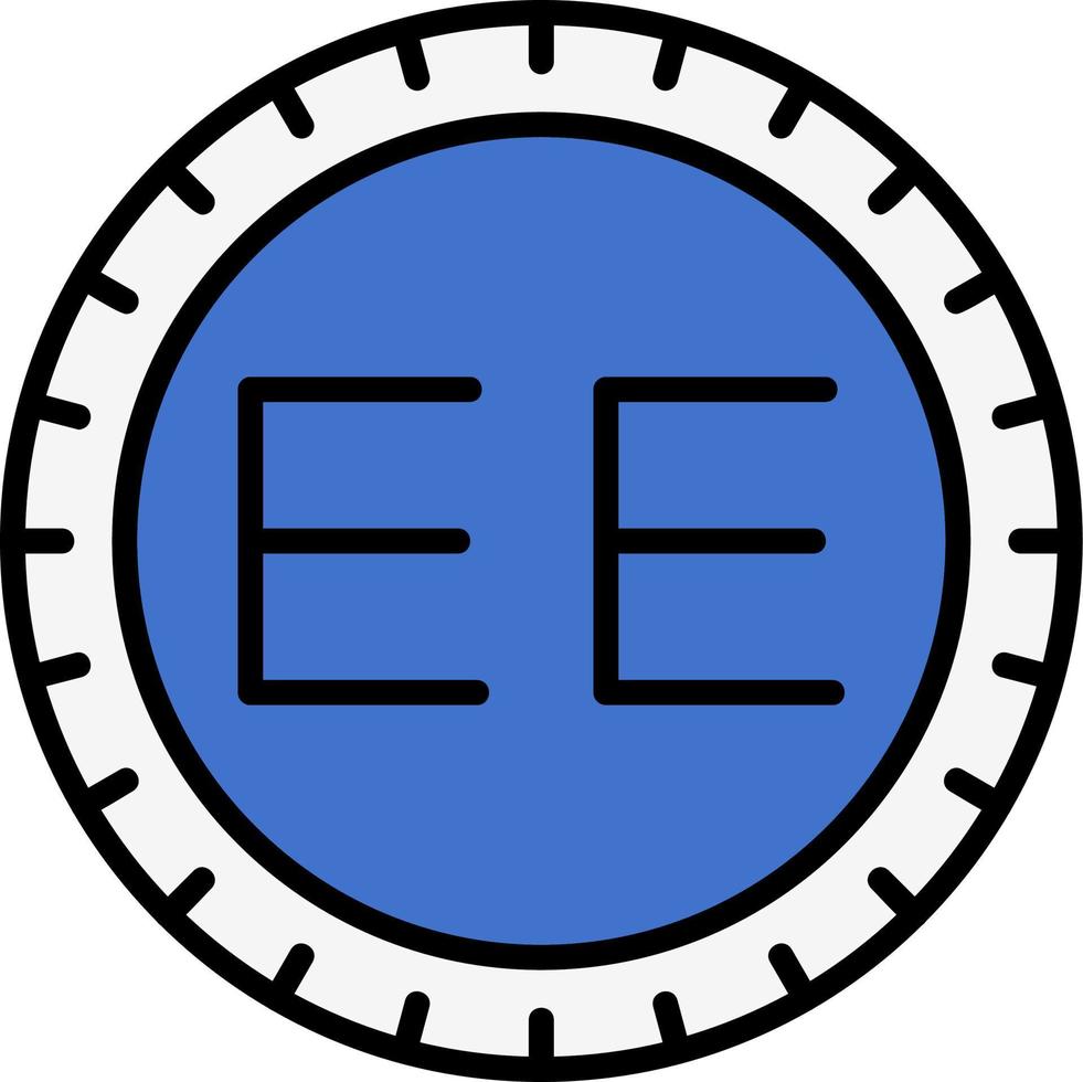 Estonia Dial code Vector Icon