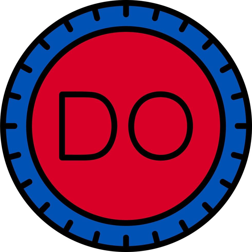 Dominican Republic Dial code Vector Icon