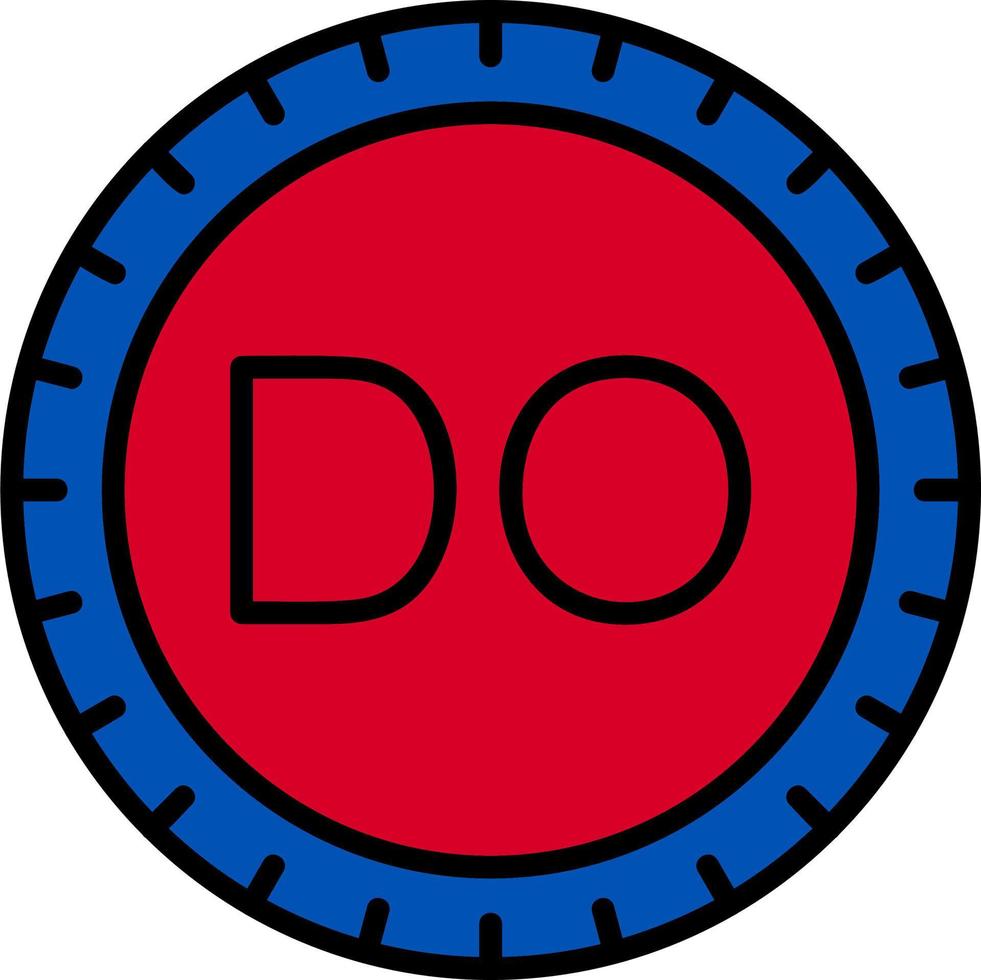 Dominican Republic Dial code Vector Icon