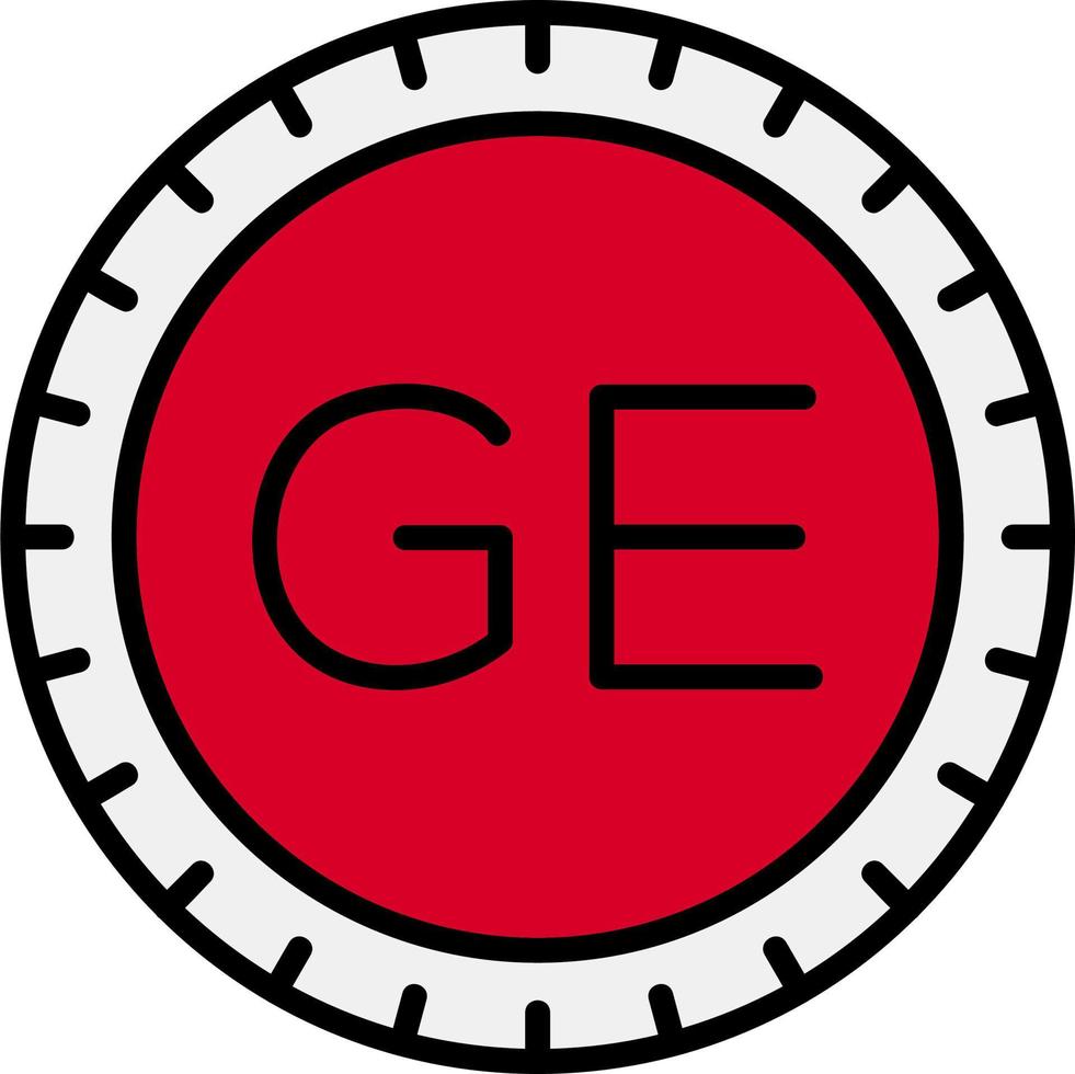 Georgia marcar código vector icono