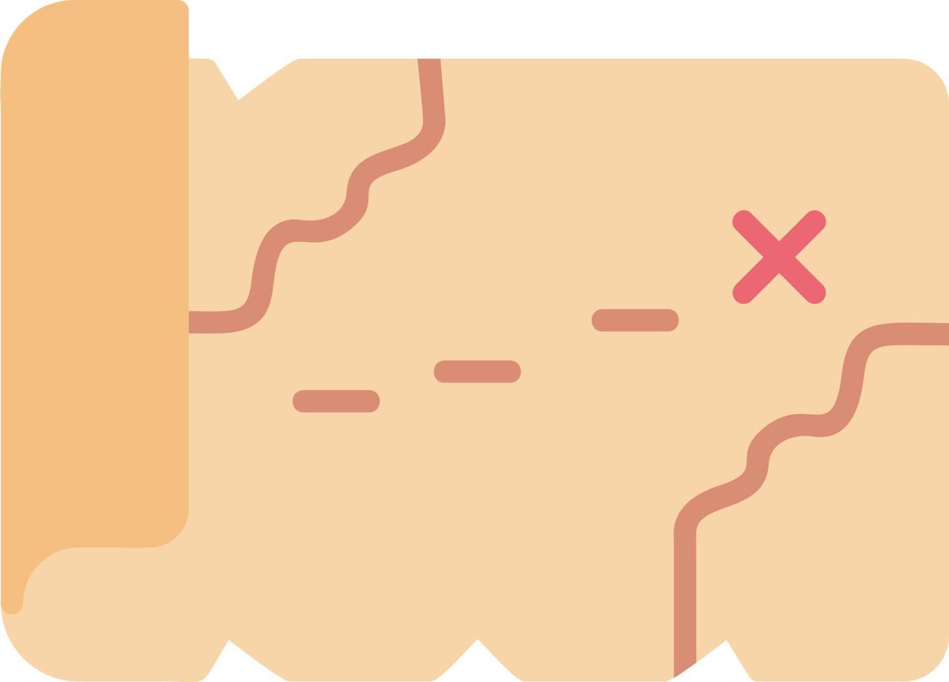 Treasure Map Vector Icon