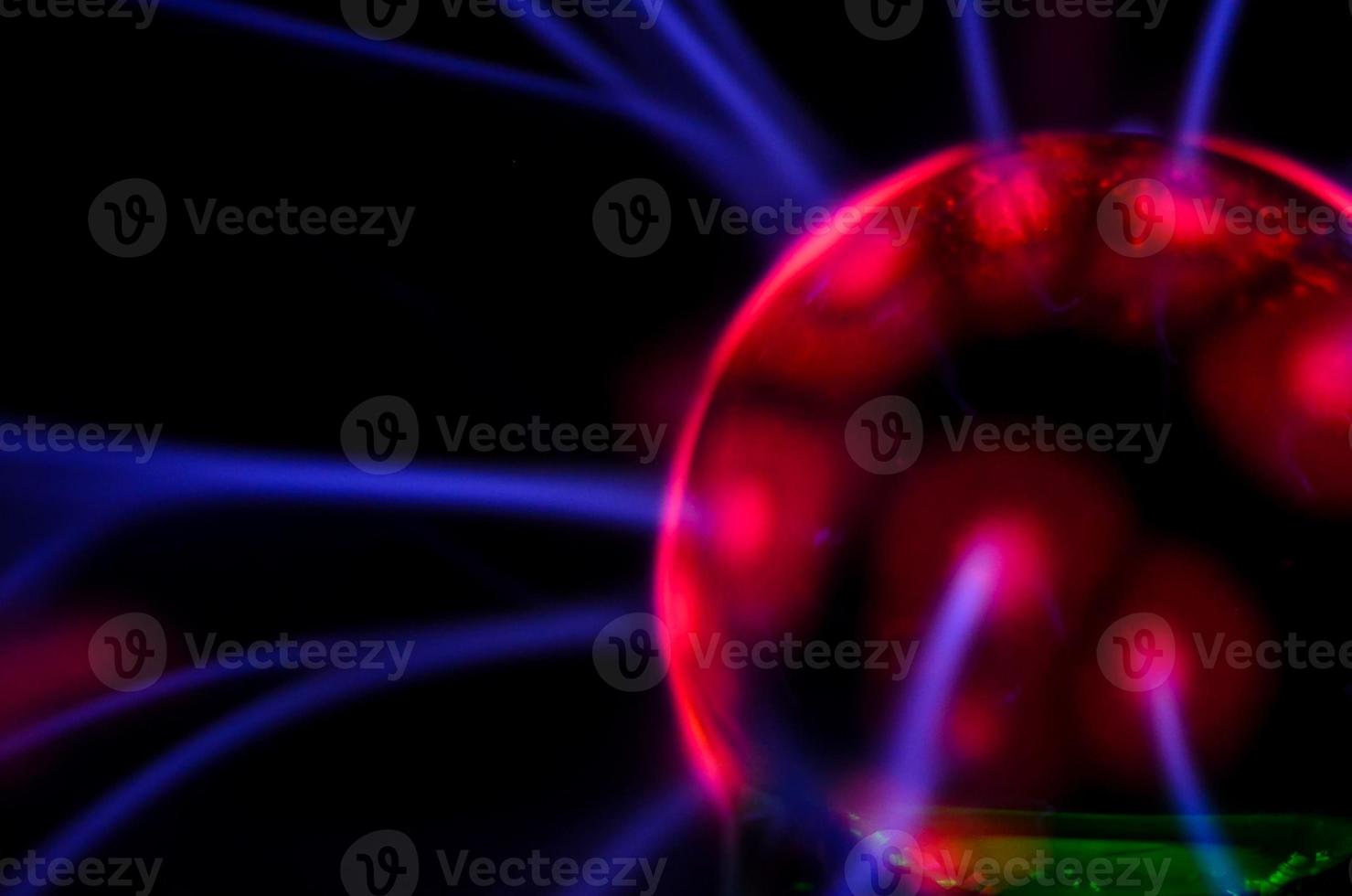 Red plasma ball photo