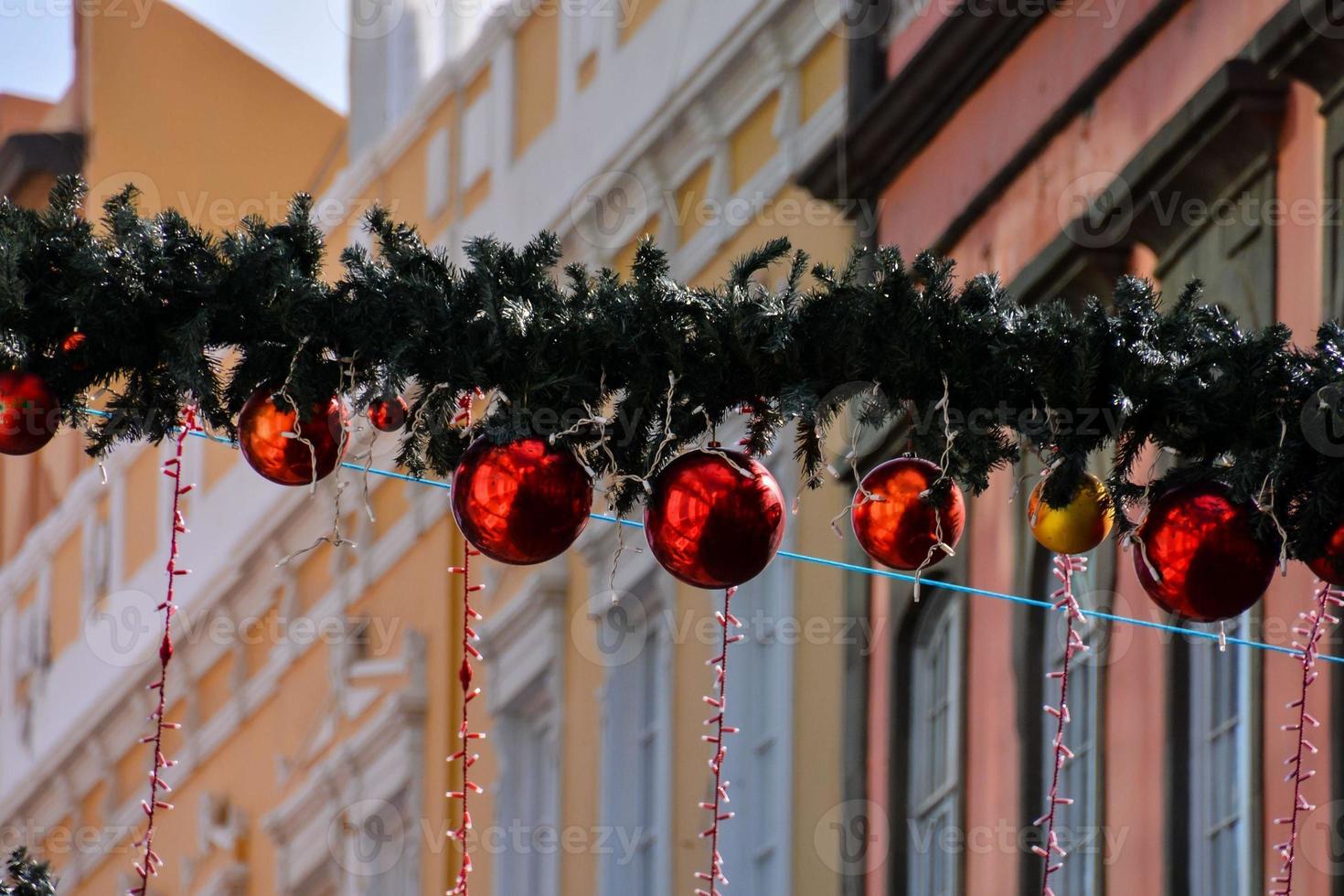 Christmas bulbs on Tenerife photo