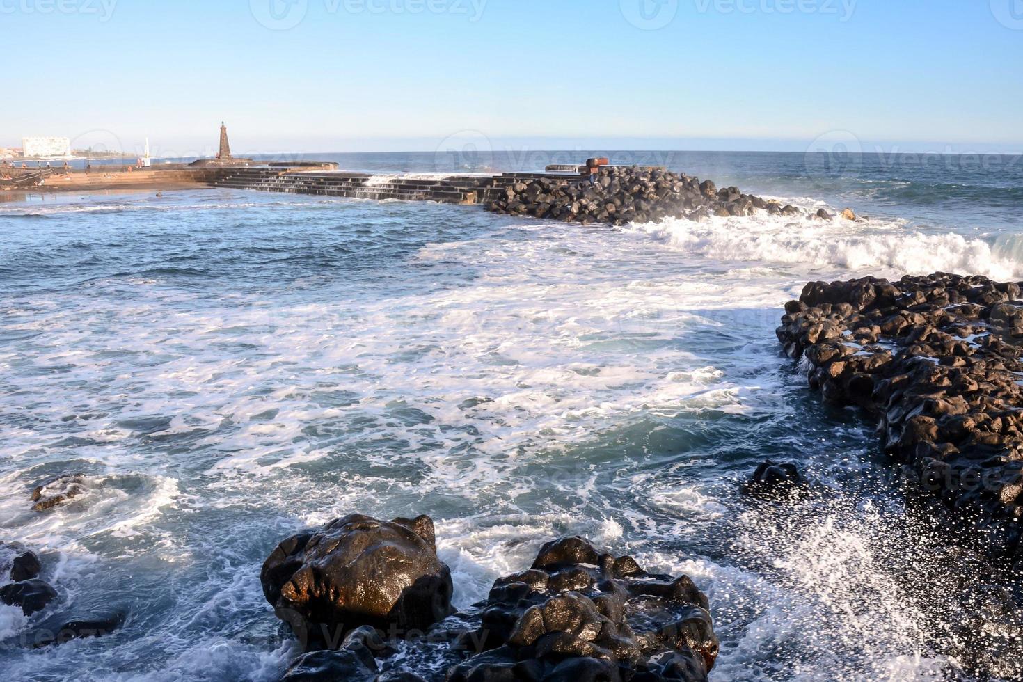 paisaje marino en verano foto