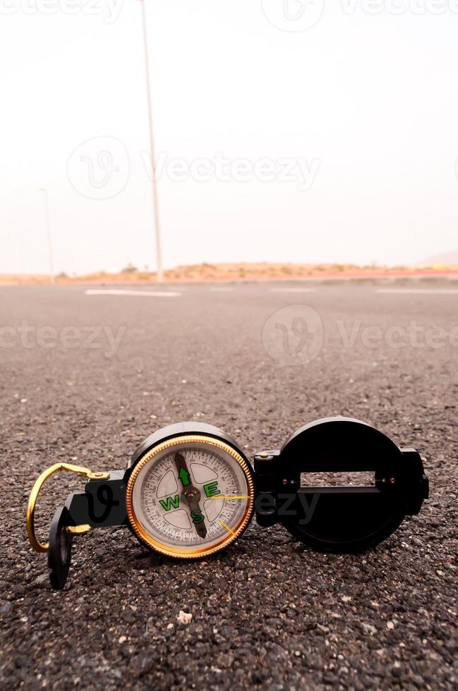 Compass on the road photo