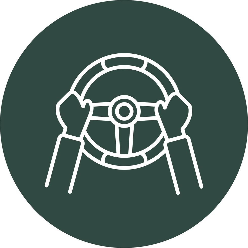 Steering Wheel Vector Icon