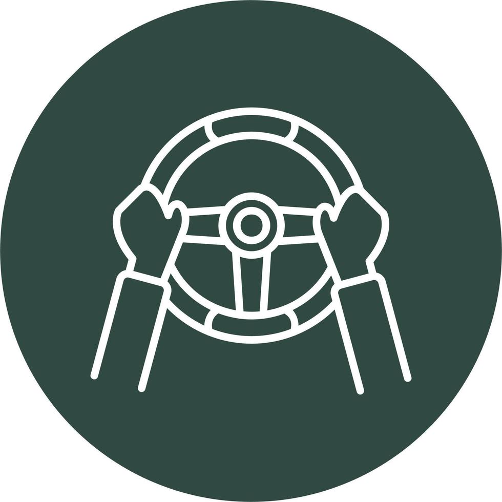 Steering Wheel Vector Icon