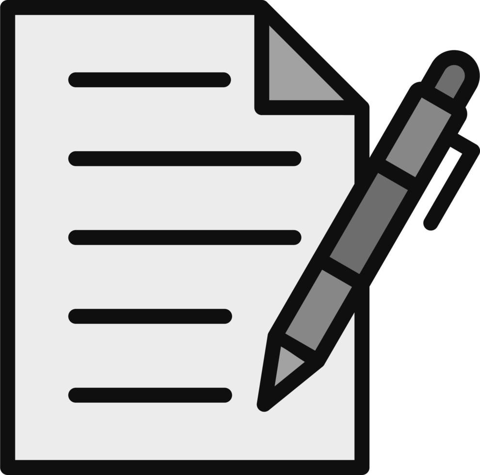 Pen And Paper Vector Icon