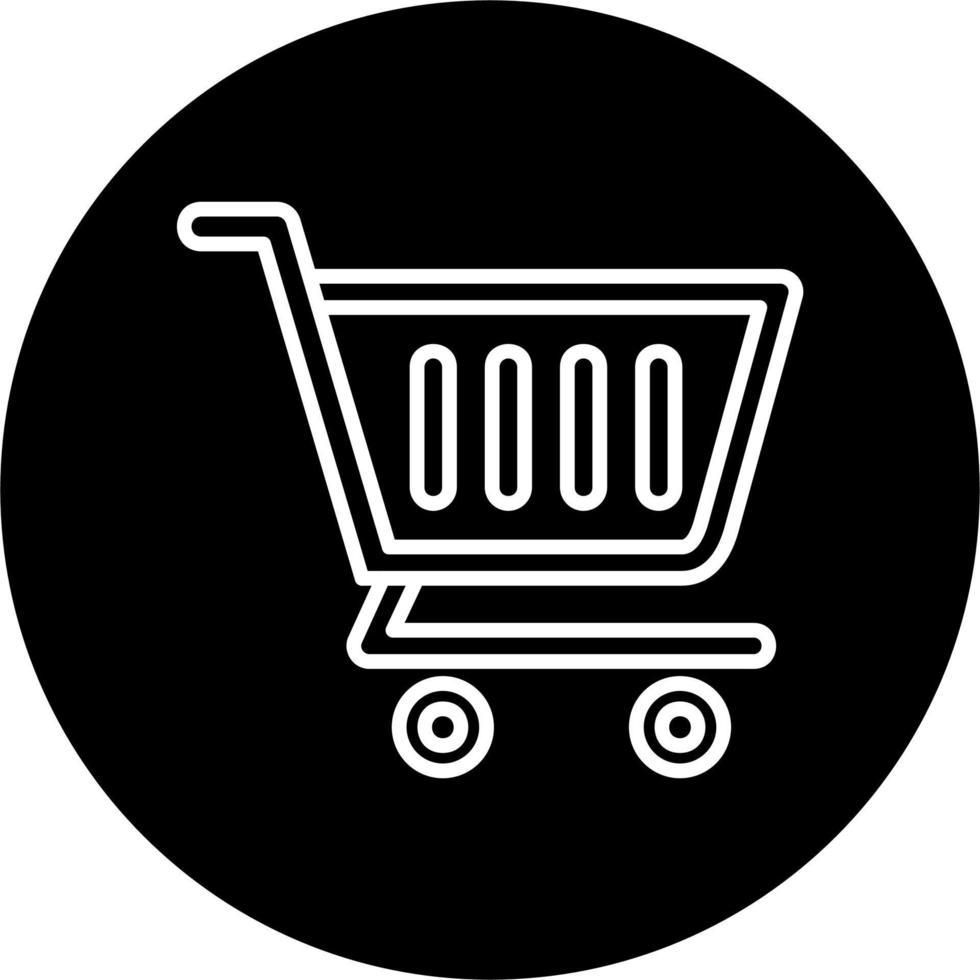 icono de vector de carrito de compras