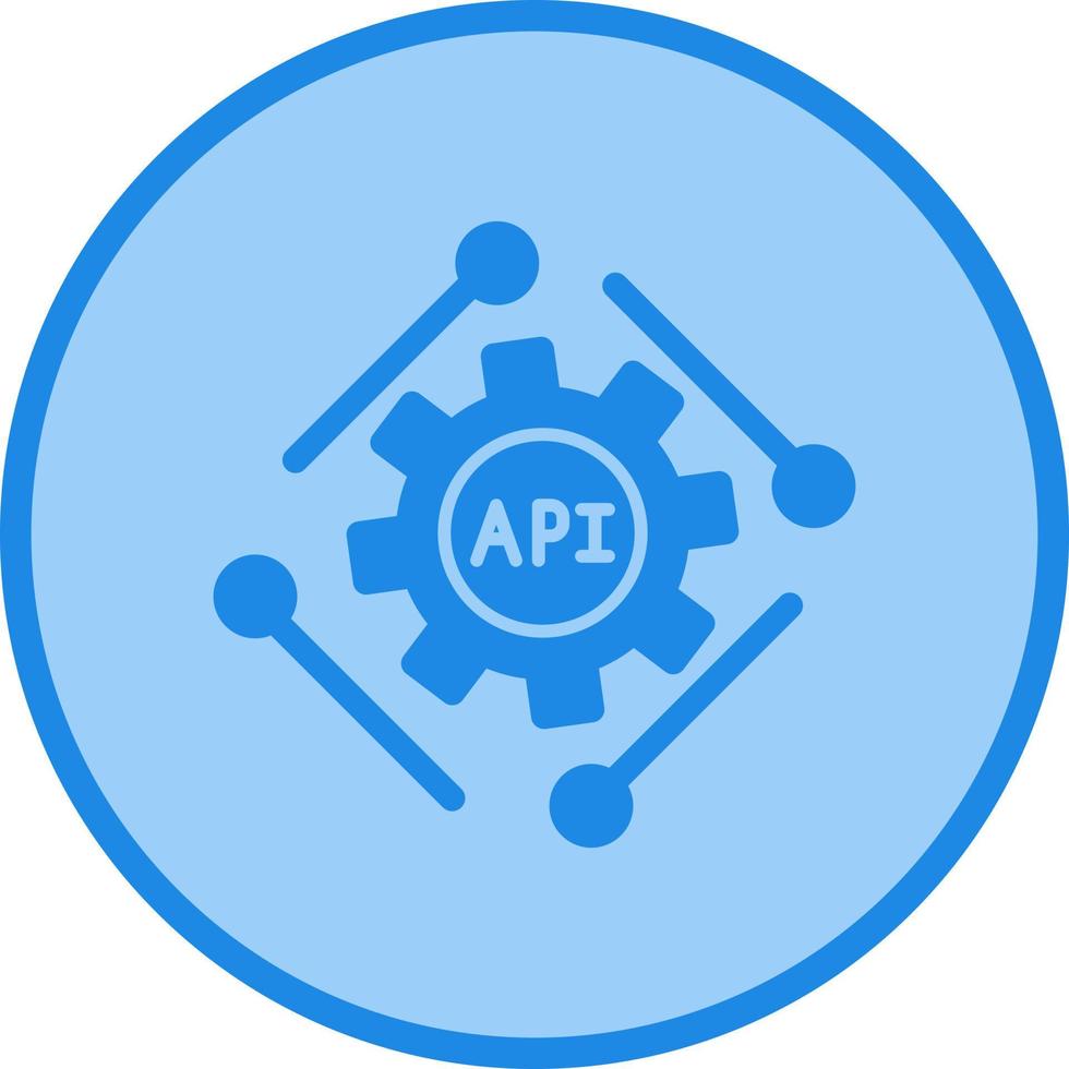 icono de vector de api