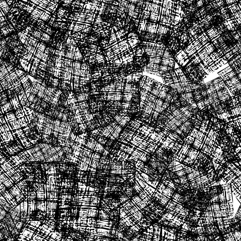 Seamless Pattern with hand drawn black scribble Smear. Abstract grunge texture. Vector illustration