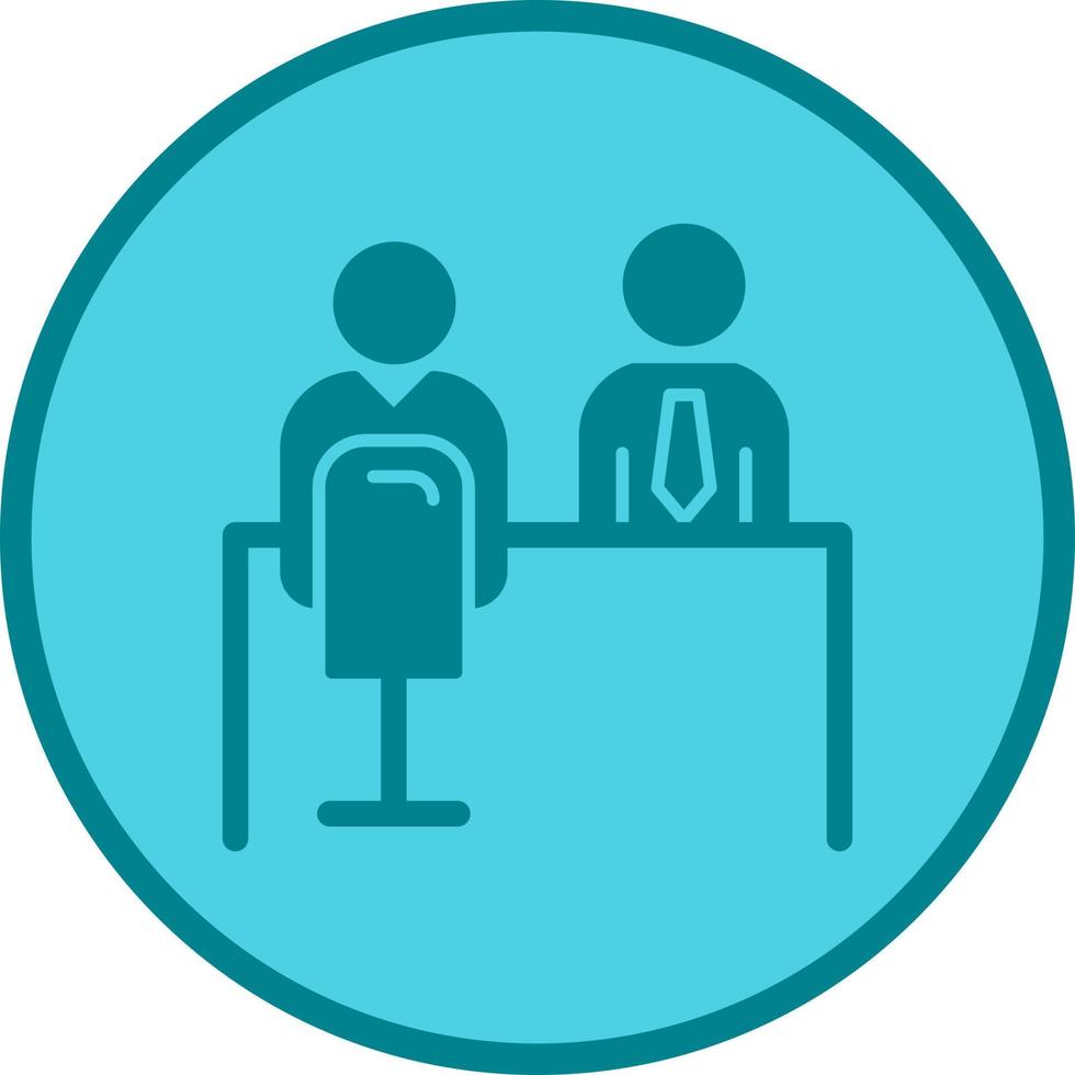 Employee Interview Vector Icon