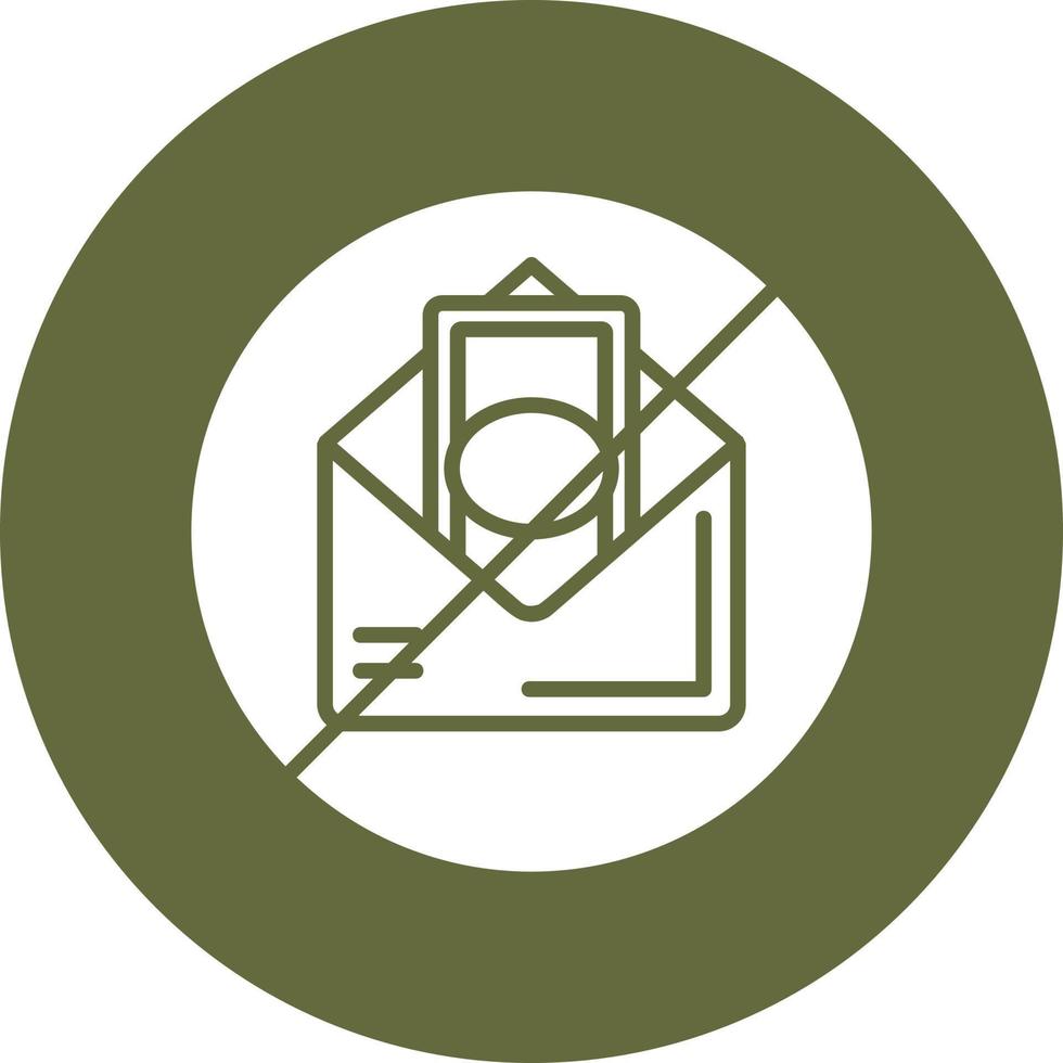 No Envelope Vector Icon