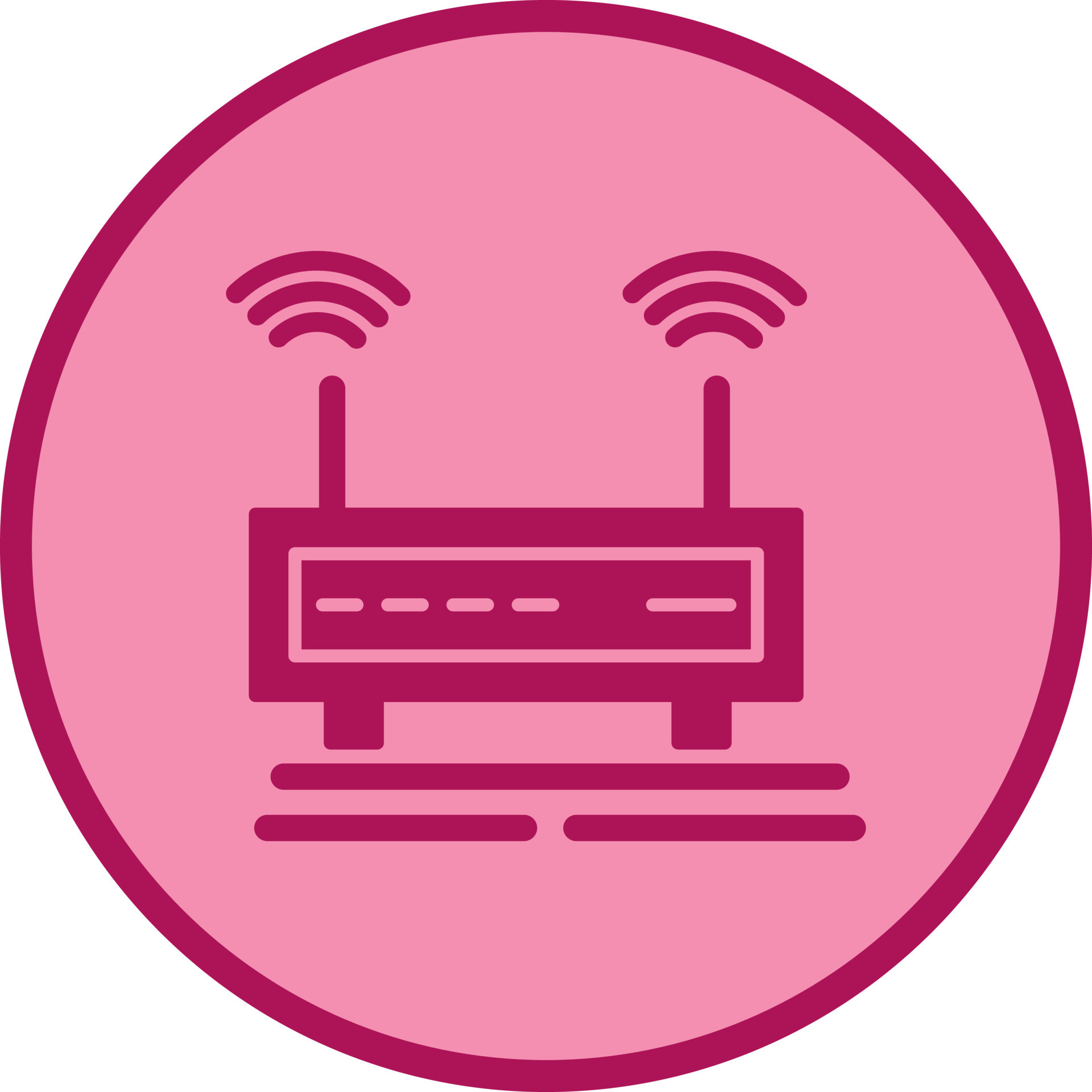 Wifi Signals Vector Icon 20760170 Vector Art at Vecteezy