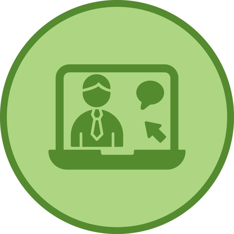 Online Interview Vector Icon