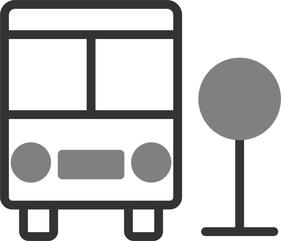 Bus Station Vector Icon