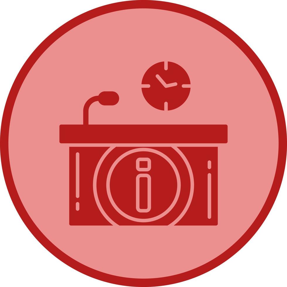 Information Desk Vector Icon