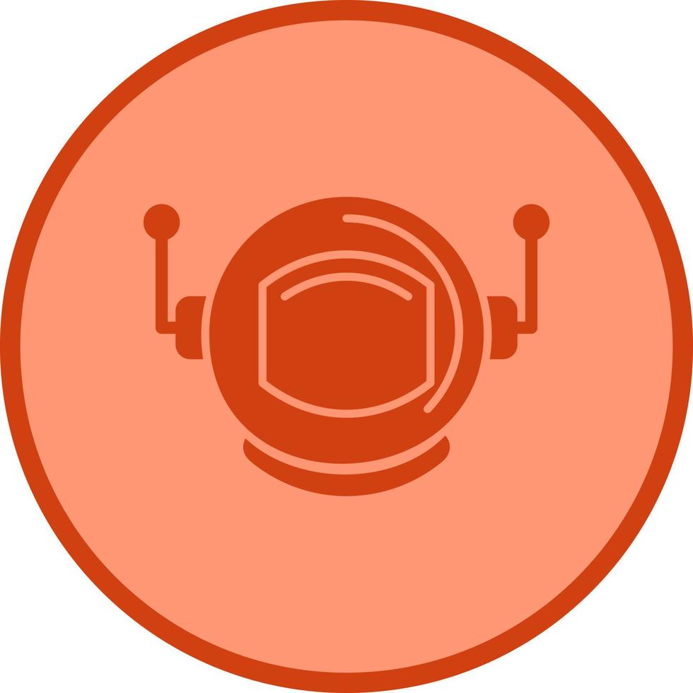 icono de vector de casco de astronauta