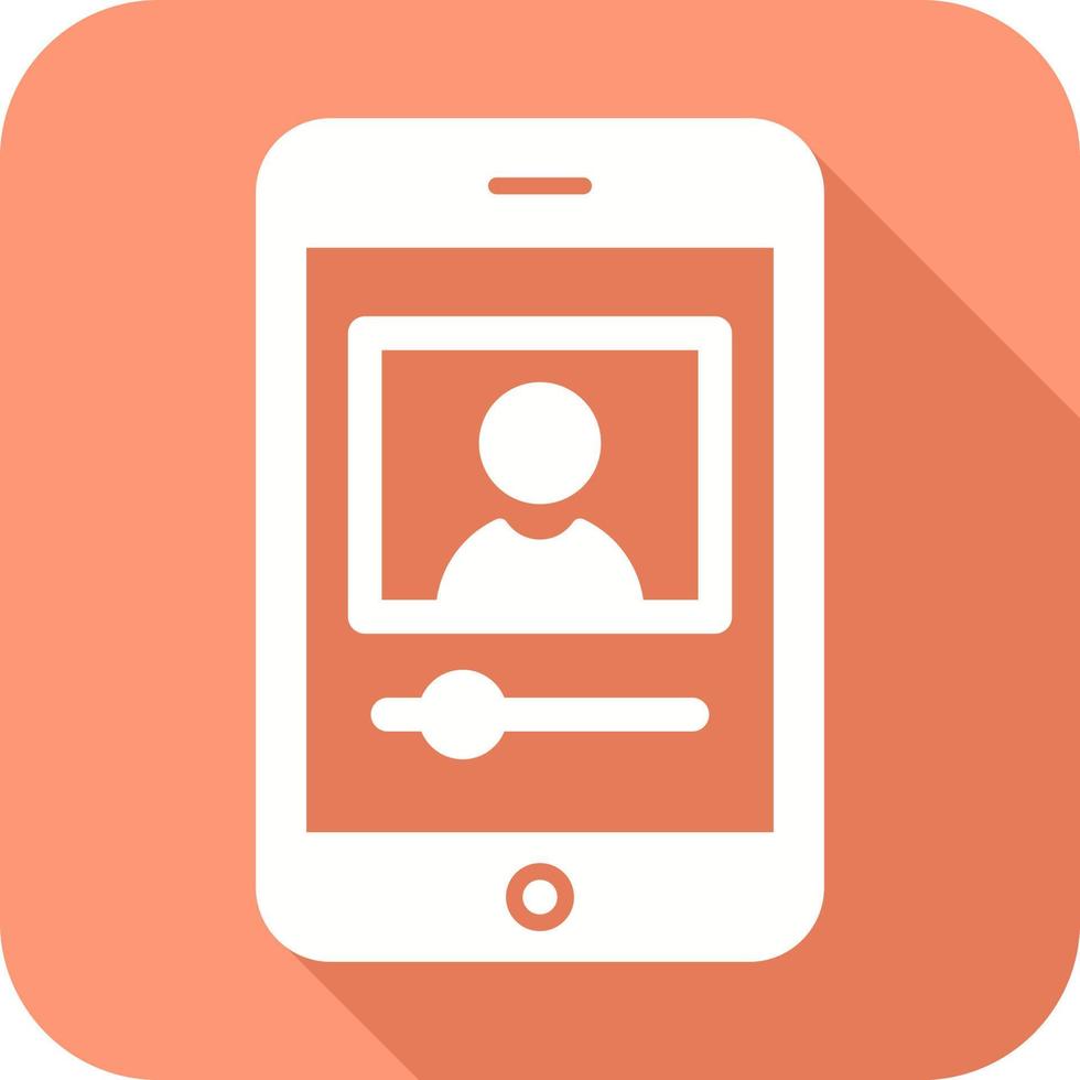 Vlog Glyph Icon vector
