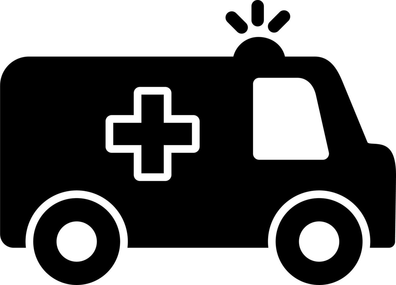 icono de vector de ambulancia