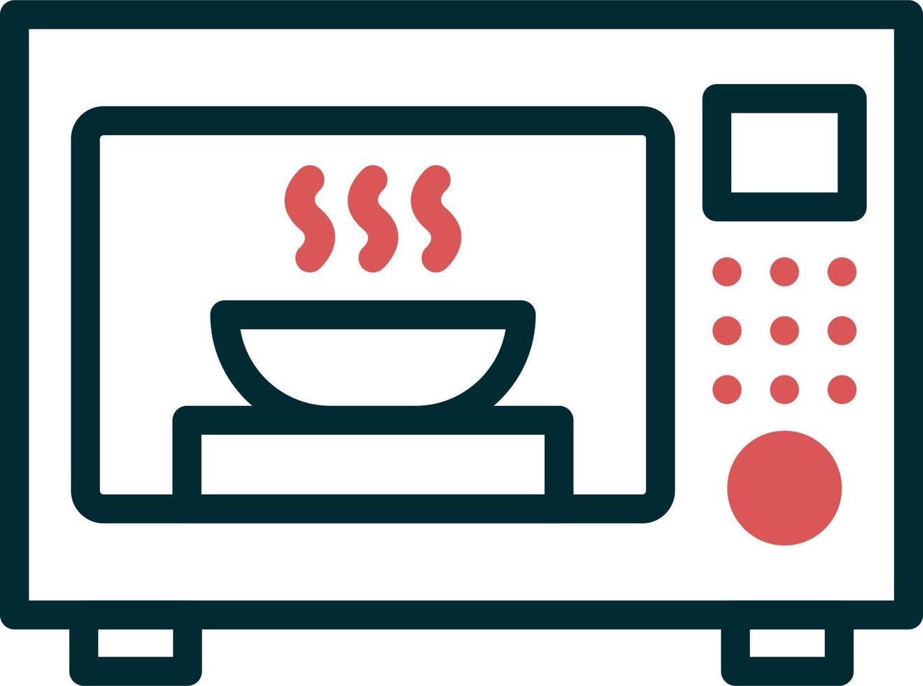 Microwave Oven Vector Icon