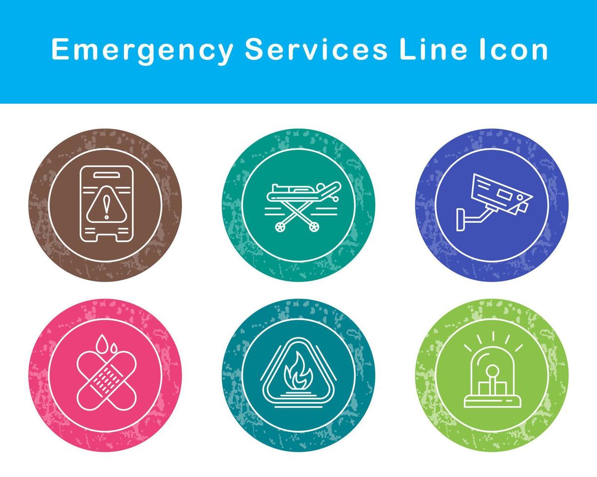 Emergency Services Vector Icon Set