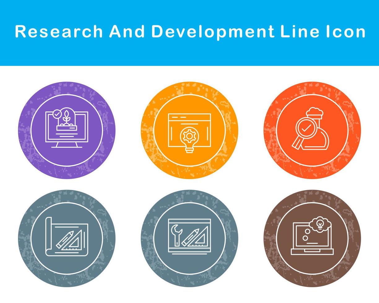 Research And Development Vector Icon Set