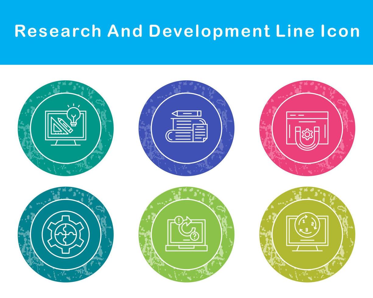 Research And Development Vector Icon Set