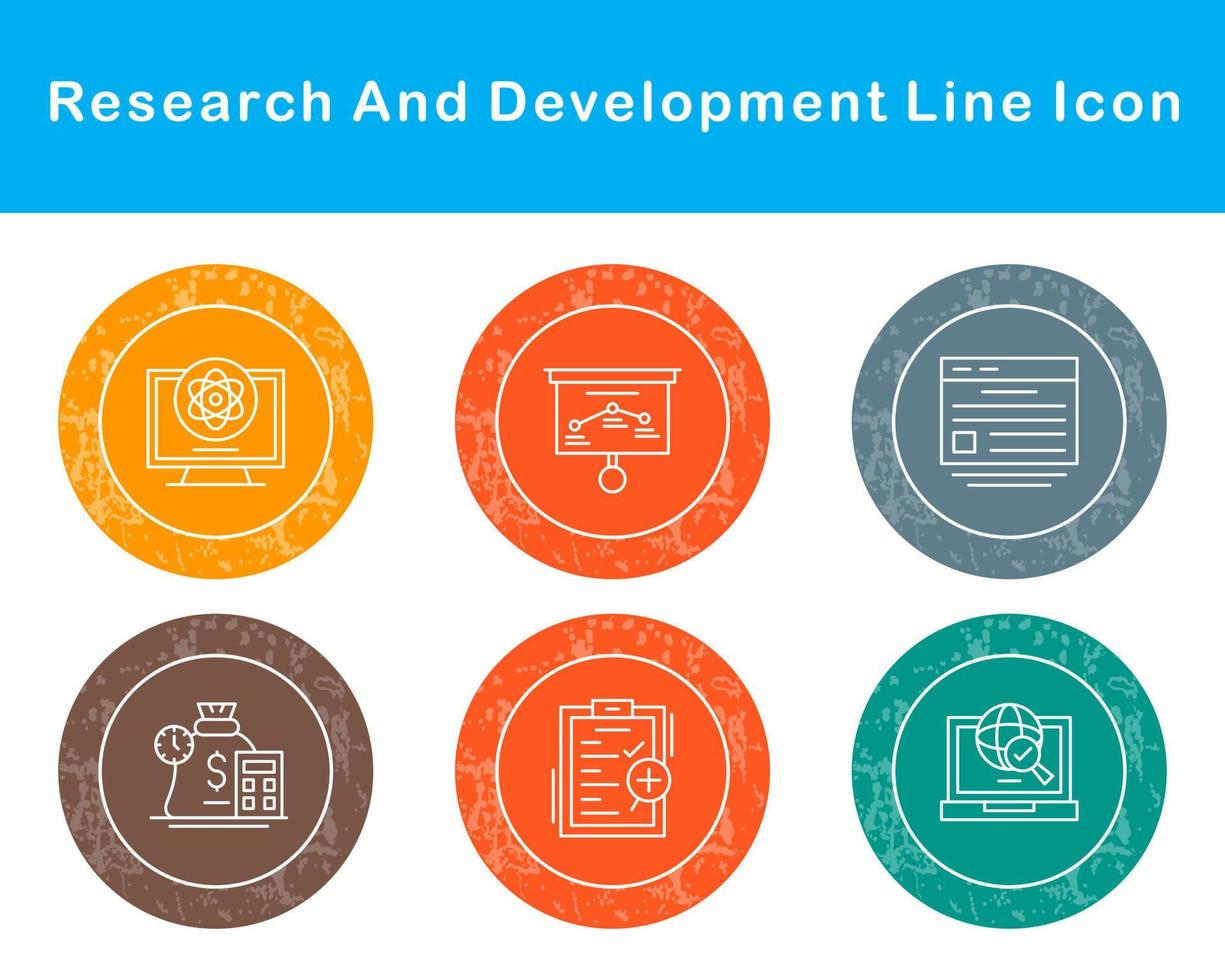 Research And Development Vector Icon Set