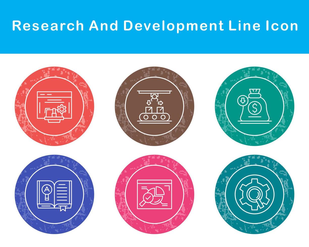 Research And Development Vector Icon Set
