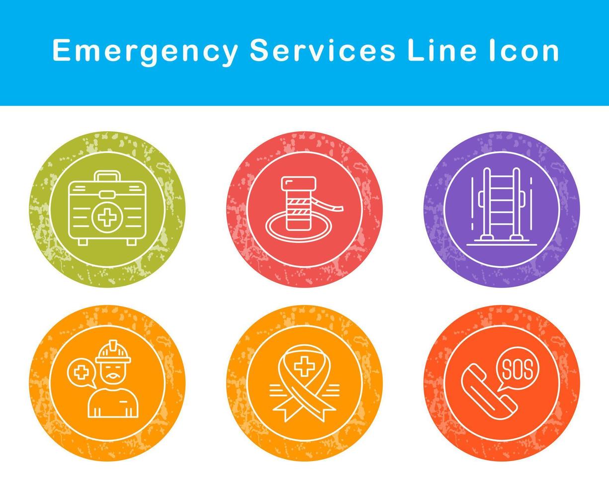Emergency Services Vector Icon Set