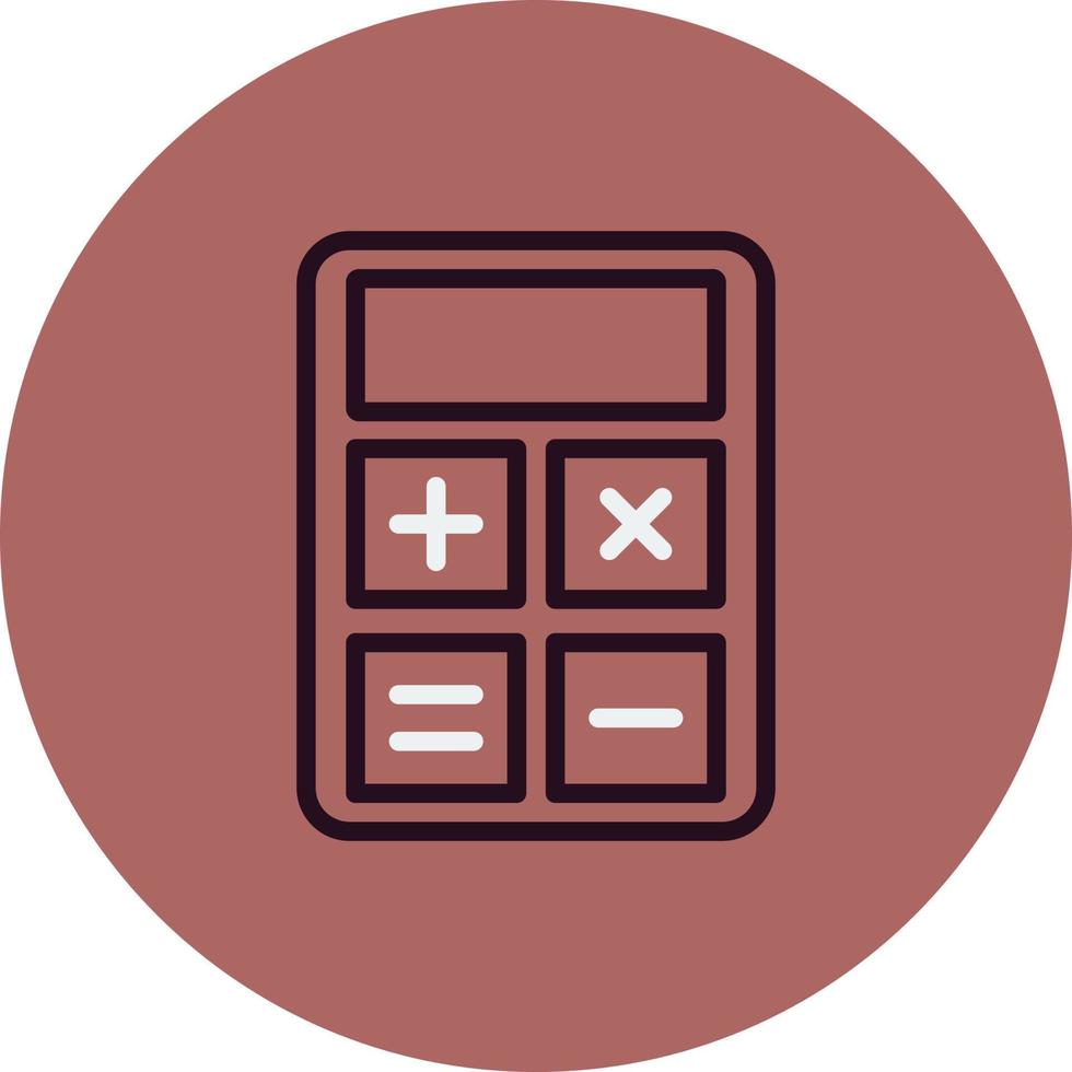 icono de vector de calculadora