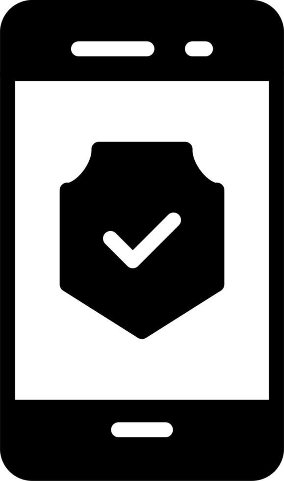 Smartphone Encrypted Vector Icon