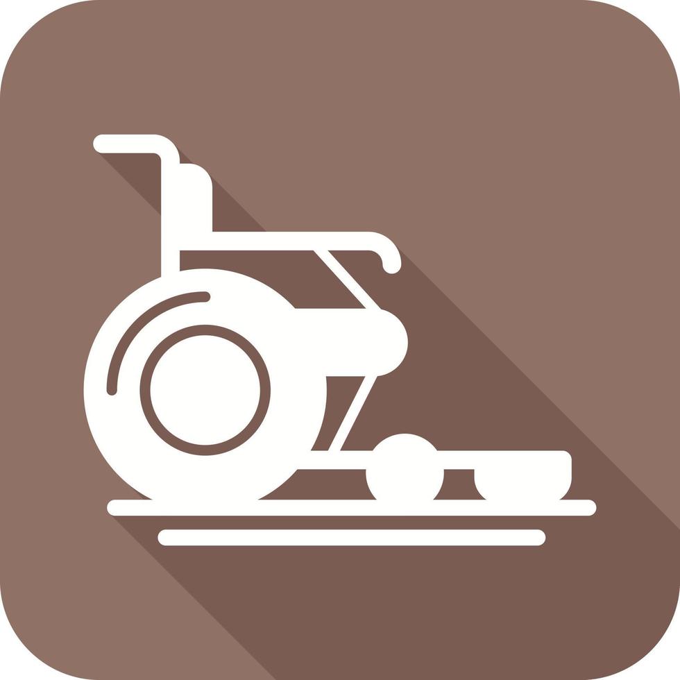 Wheel Chair Glyph Icon vector