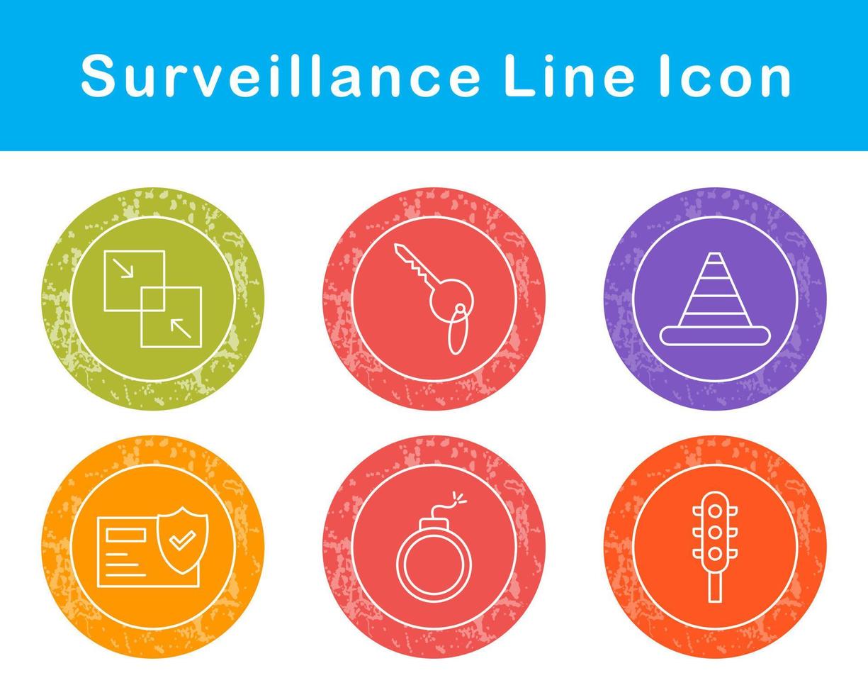 Surveillance Vector Icon Set