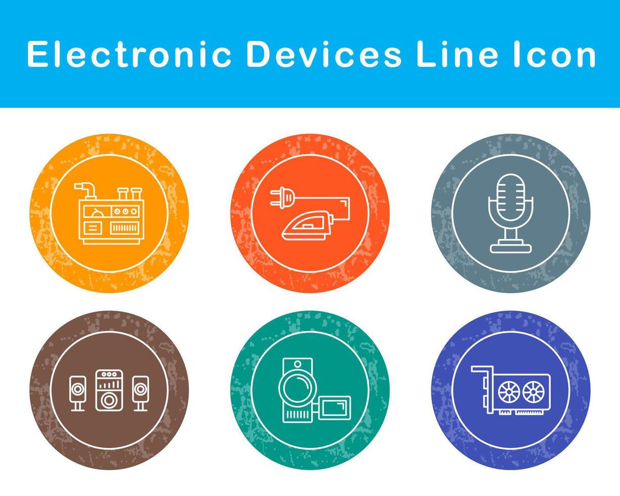 electrónico dispositivos vector icono conjunto