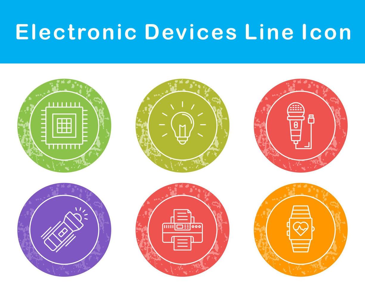 electrónico dispositivos vector icono conjunto