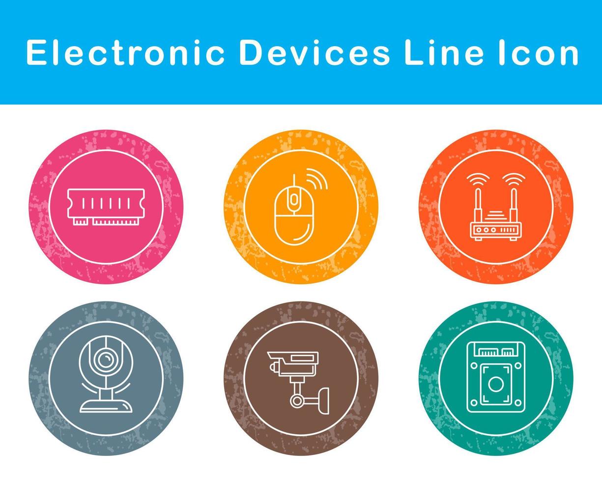 Electronic Devices Vector Icon Set