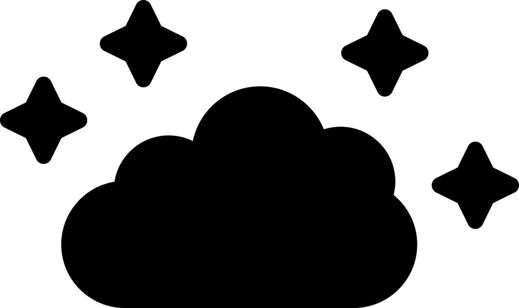 icono de vector de nube