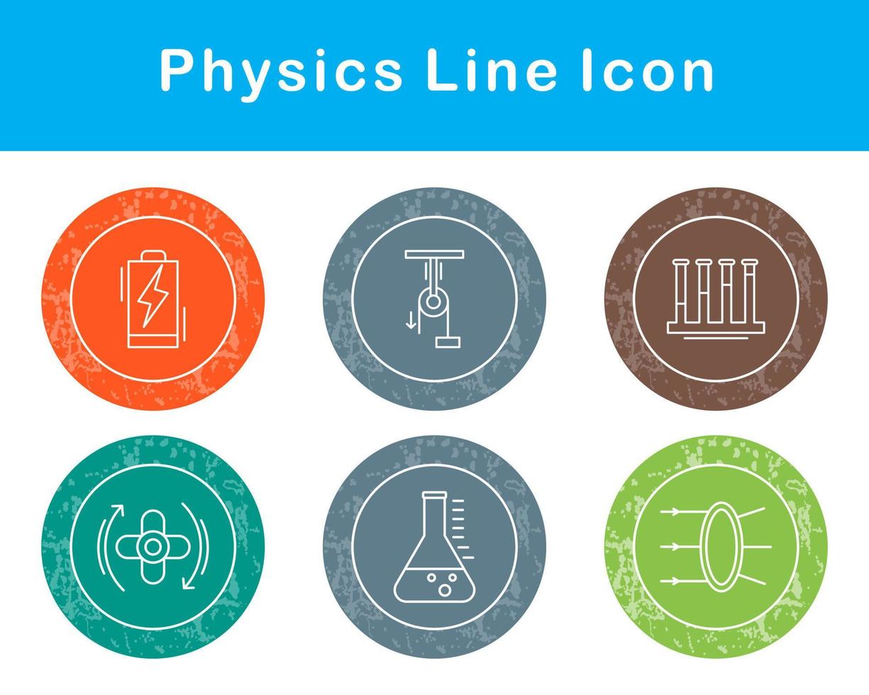 física vector icono conjunto