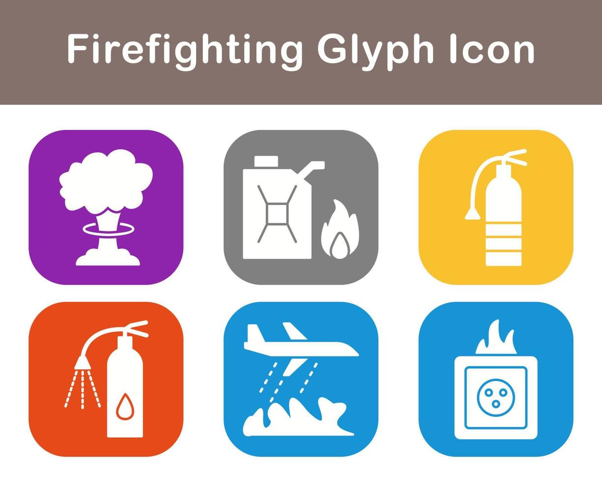 Firefighting Vector Icon Set