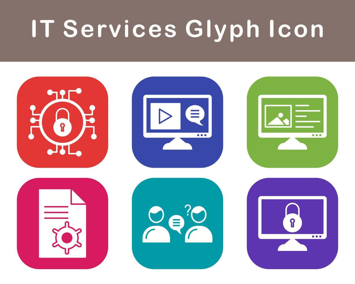 IT Services Vector Icon Set