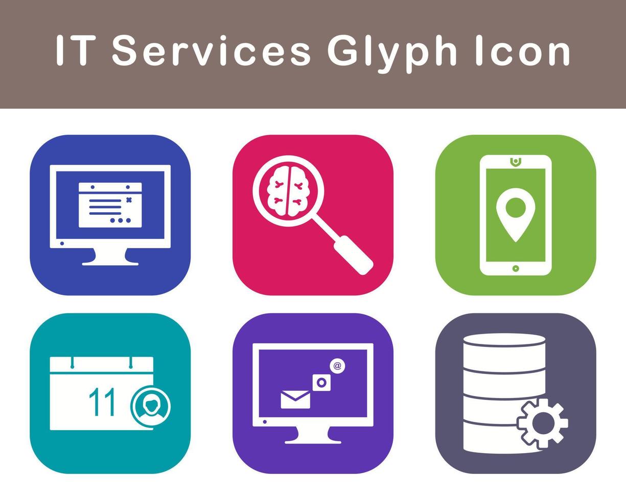 IT Services Vector Icon Set