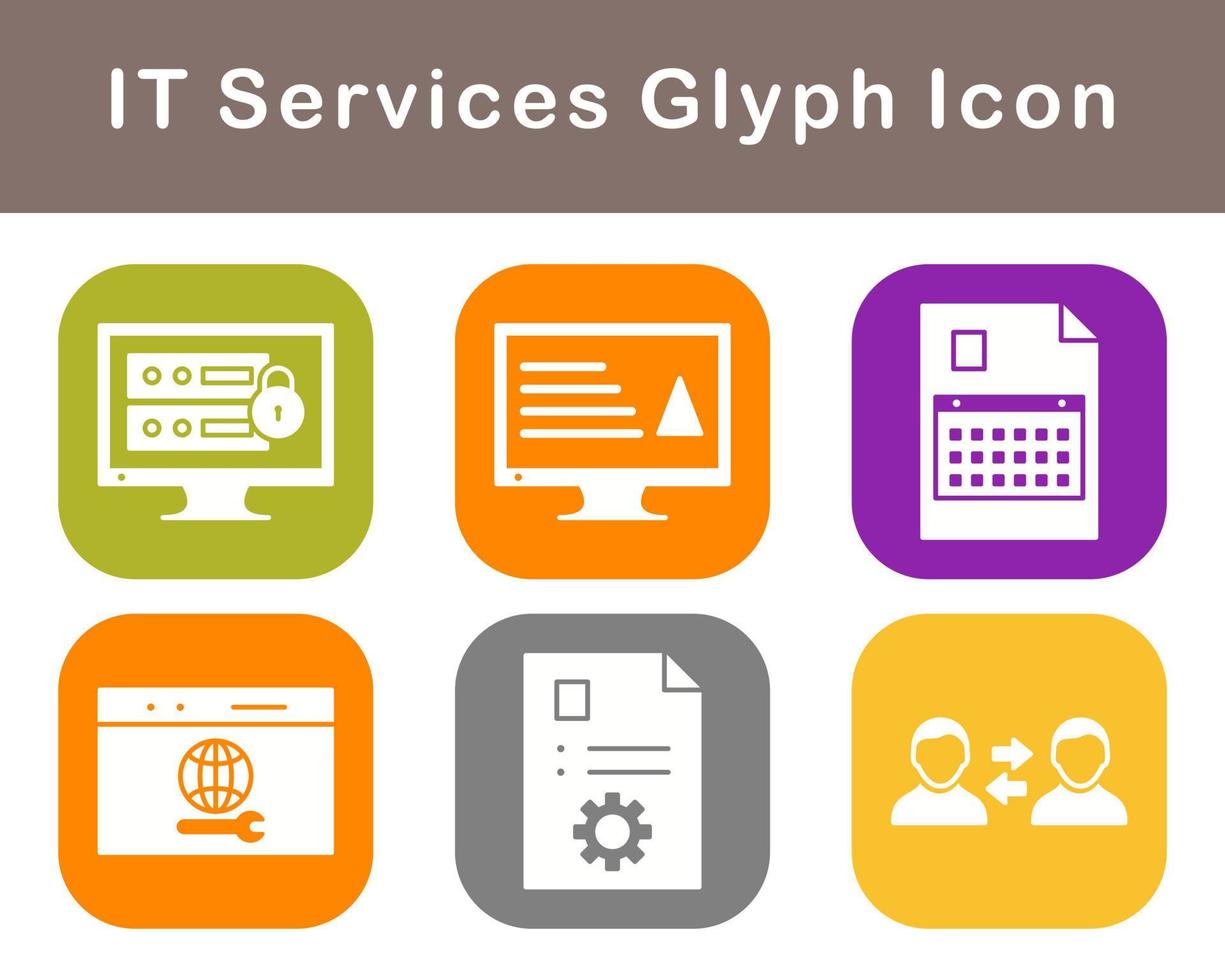 IT Services Vector Icon Set