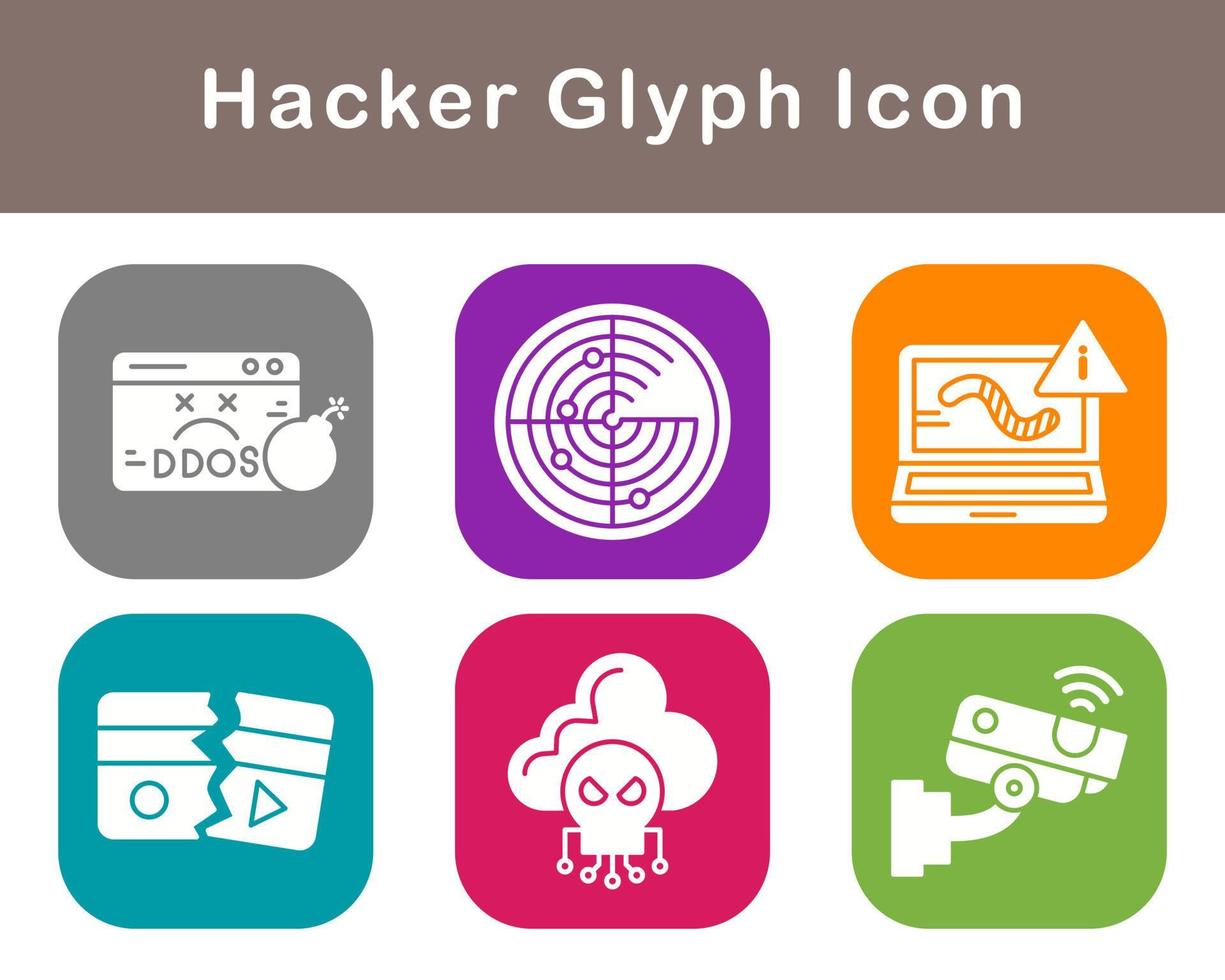 Hacker Vector Icon Set