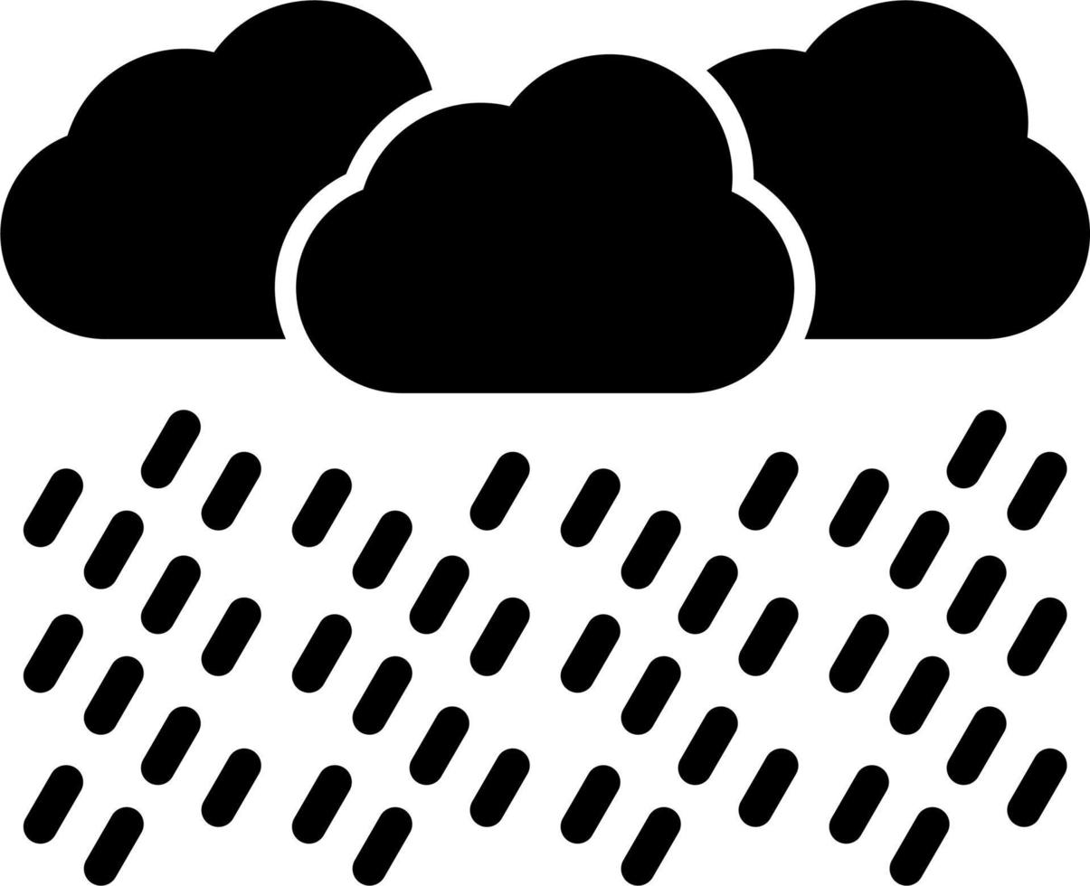 pesado lluvia vector icono