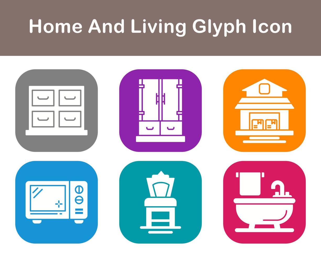 Home And Living Vector Icon Set