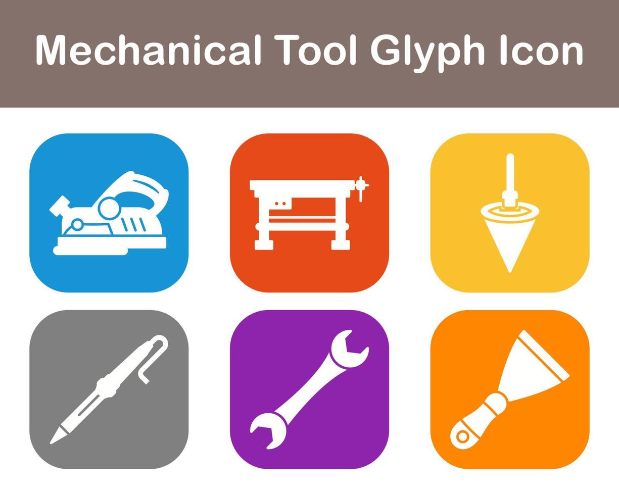 Mechanical Tool Vector Icon Set