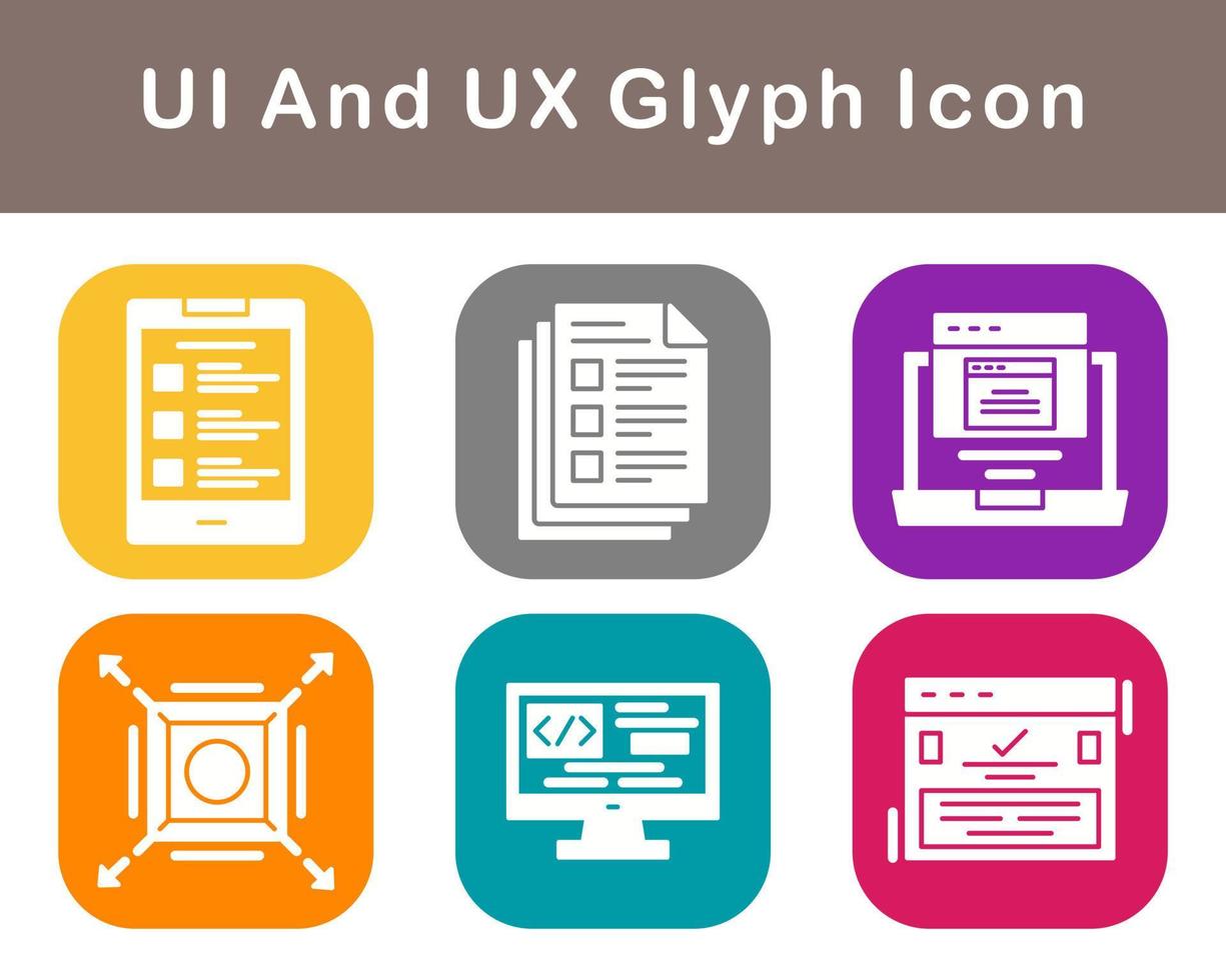 UI And UX Vector Icon Set