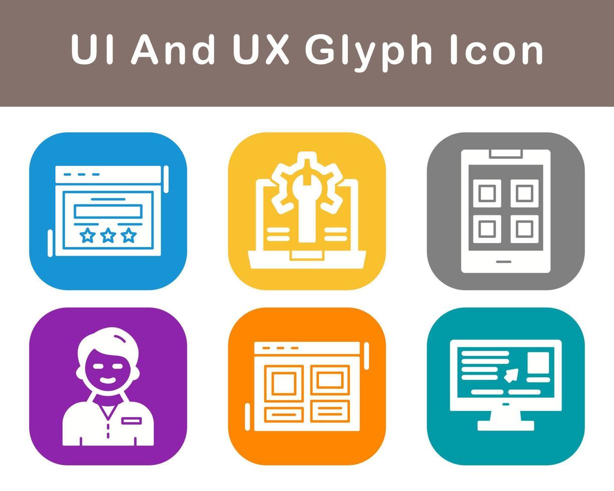 UI And UX Vector Icon Set